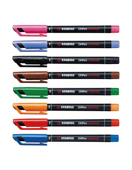 MARKER STABILO OHPEN PUNTA SUPERFINE 8 COL