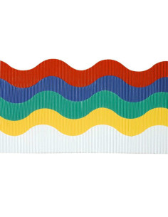 BORDO ONDULATO CM.6X15MT GR.170 ARGENTO