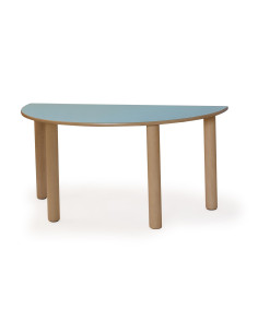 TAVOLO SEMICERCHIO 128x64X53H COL. MAGNOLIA