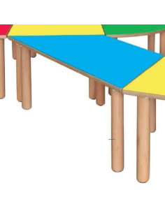 TAVOLO TRAPEZIO 128x64X53H COL.MAGNOLIA