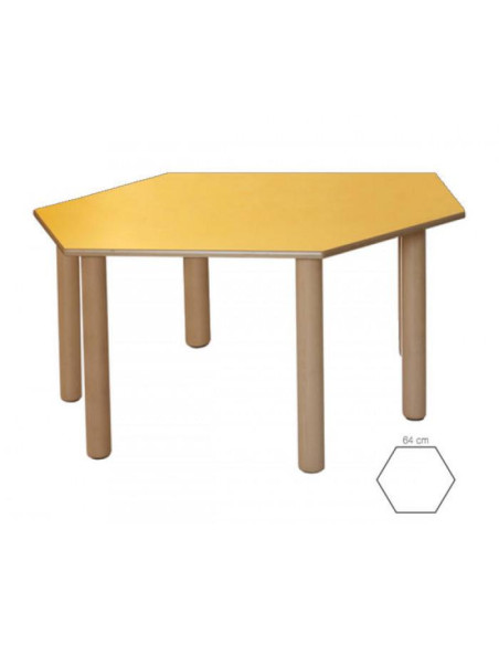 TAVOLO ESAGONALE H. 46