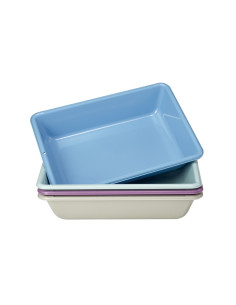 4 VASCHE IN PLASTICA RICICLATA 70X50X15h