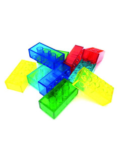 MATTONCINI COMPATIBILI MICRO TRANSLUCIDI 350 PEZZI