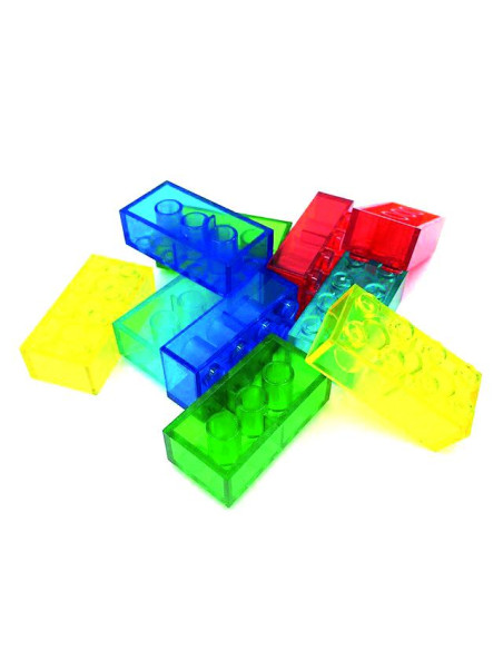 MATTONCINI COMPATIBILI MICRO TRANSLUCIDI 350 PEZZI