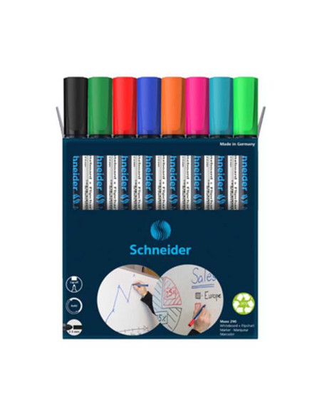 MARKER PER LAVAGNA SCHNEIDER MAXX290 8 COLORI