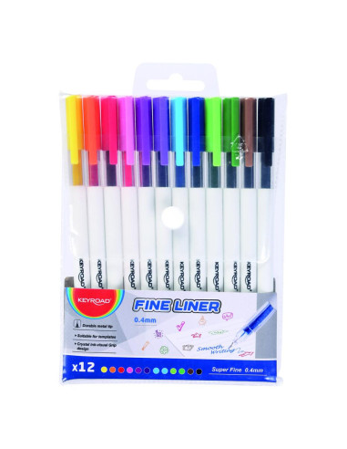 PENNE FINE LINER 12 COLORI