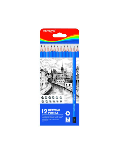 LAPIS KEYROAD ART GRAPHTE PZ.12IN 12 GRADAZ.