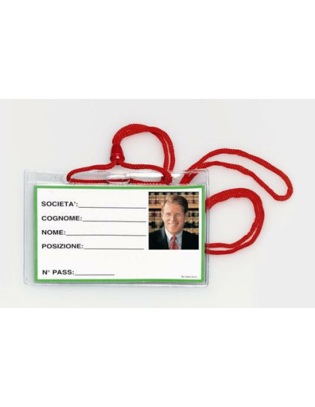 PORTANOME IN PVC CON CORDONCINO PZ.100