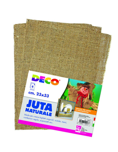 JUTA NATURALE 6 PEZZE 23X33