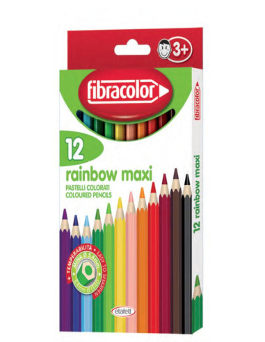 MATITE MAXI RAINBOW 12 COLORI.