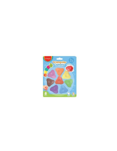 PRIMI PASTELLI CERA TRIANGOLARIKEYROAD PZ.8