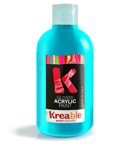 TEMPERA ACRILICA KREABLE ML. 100 CYAN