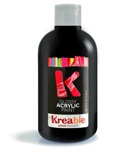 TEMPERA ACRILICA KREABLE ML. 100 NERO