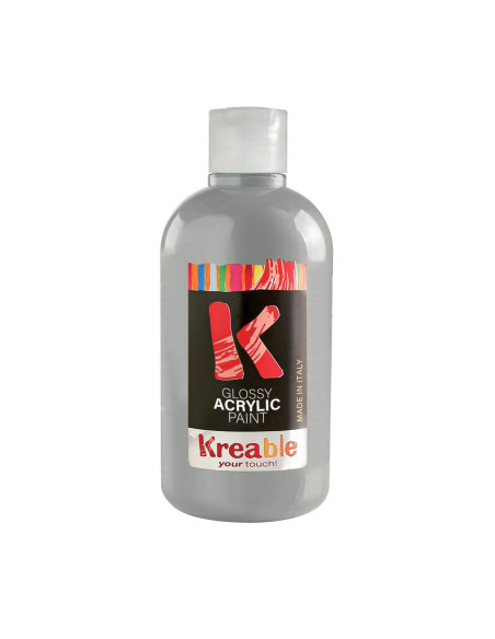 TEMPERA ACRILICA KREABLE METAL ML.500 ARGENTO