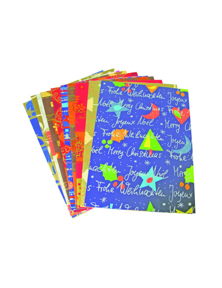 CARTA REGALO ASS. NATALE FG.10 CM.70X100
