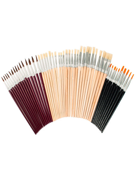 PENNELLI PUNTA PIATTA E TONDA PZ.50