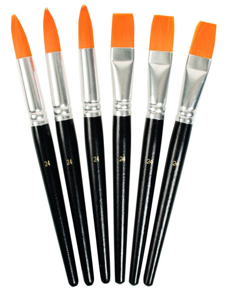 PENNELLI SINTETICI 3 TONDI 3 PIATTI N.24