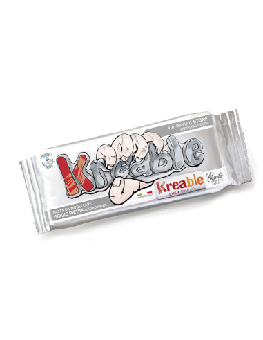 PASTA DA MODELLARE KREABLE GR.500 GRIGIO