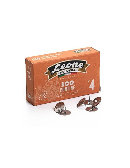 PUNTINE DA DISEGNO LEONE ACCIAIO PZ.100 N.4