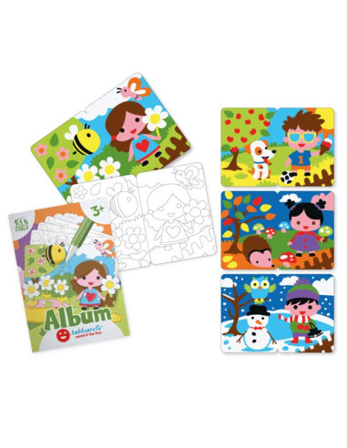 SABBIARELLI ALBUM LE STAGIONI 8 DISEGNI A6