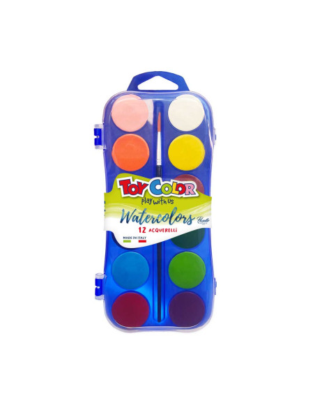 ACQUARELLI TOY COLOR PZ.12 MM.30 COL. ASS.