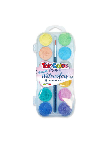 ACQUARELLI TOY COLOR PZ.12 MM.30 PERLATI