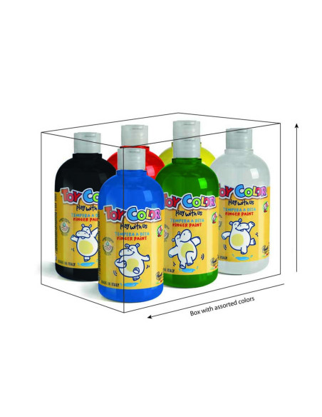 COLORI A DITA TOY COLOR PZ.6 ML.500 COL. ASS