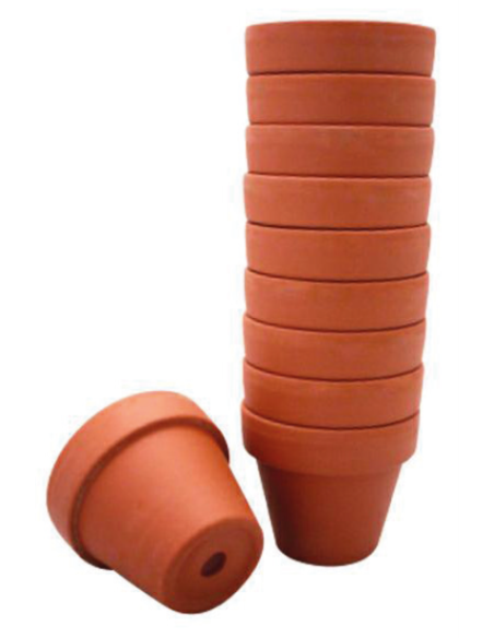 VASETTO TERRACOTTA PZ.10 CM.6.