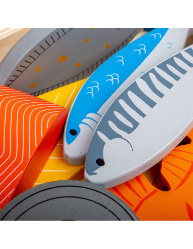 CASSETTA DEL PESCIVENDOLO - IN LEGNO