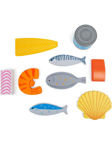 CASSETTA DEL PESCIVENDOLO - IN LEGNO