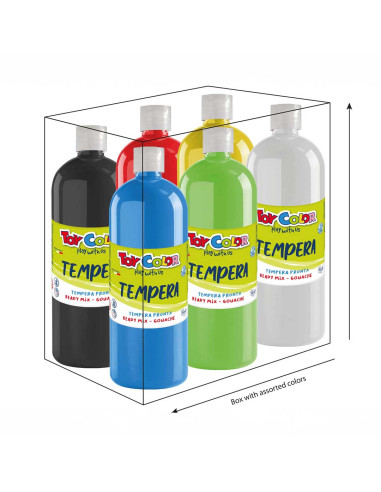 TEMPERA PRONTA TOY COLOR PZ.6 ML1000 COL. ASS