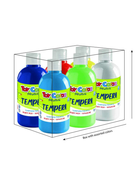 TEMPERA PRONTA TOY COLOR PZ.6 ML500 COL. ASS.