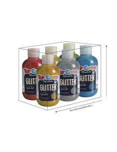 TEMPERA PRONTA TOY COLOR GLITTER ML.250 6 COL.