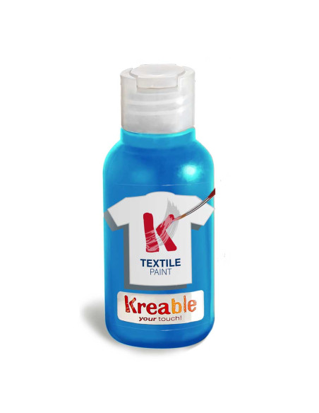 TEMPERA TESSUTO KREABLE ML.100 CYAN
