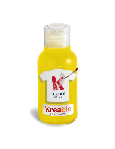 TEMPERA TESSUTO KREABLE ML.100 GIALLO