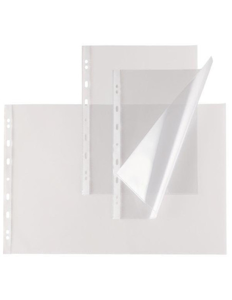 BUSTE CON FORI PZ.50 LUCIDA PESANTI A4