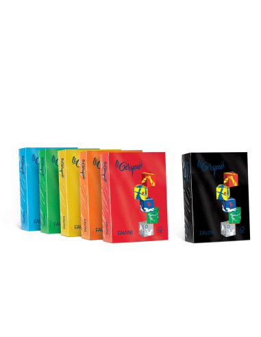 CARTA LE CIRQUE A4 GR.80 FG.500AZZURRO