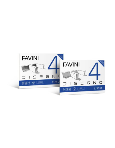 ALBUM DIS. FAVINI 4 FG.20 LISCIO24X33 GR.220