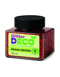 GLITTER BIO GRANA GROSSA 120ML ROSSO
