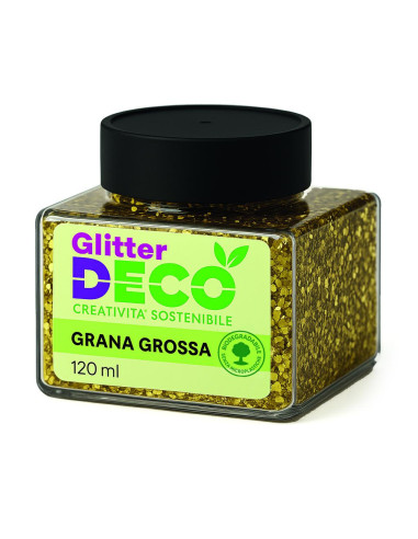 GLITTER BIO GRANA GROSSA 120ML ORO