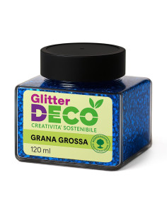 GLITTER BIO GRANA GROSSA 120ML BLU