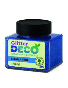 GLITTER BIO GRANA FINE 120ML BLU