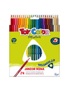 MATITE TRIANGOLARI TOY COLOR 24COL.