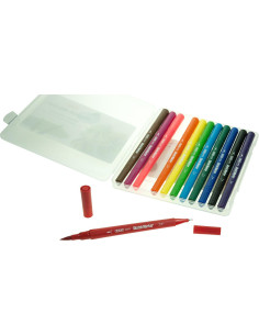 PENNARELLI FINLINER&BRUSH 12 COL.