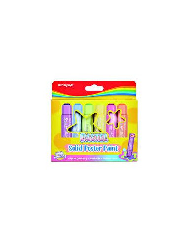 TEMPERA SOLIDA PASTEL 6 COLORI
