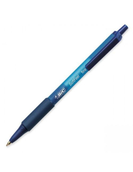 PENNA A SCATTO BIC SOFT FEEL BLU