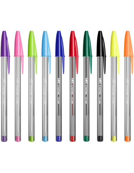 PENNA SFERA BIC CRISTAL MULTICOLOR PZ. 20 10 COLORI