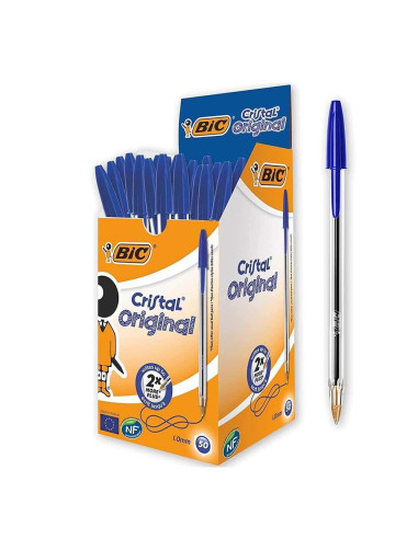 PENNA A SFERA BIC CRISTAL ORIGINAL VERDE PZ.50