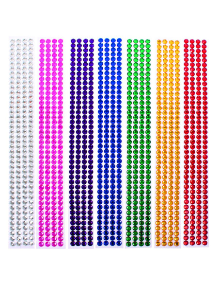 CRISTALLI ADESIVI 1176PZ IN 7 COLORI