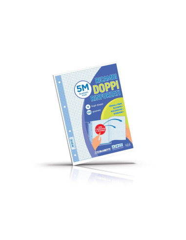 RICAMBIO DOPPIA PAGINA CON FORI15FG 5MM